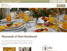 Tablet Screenshot of hotelresidencial.com.mx